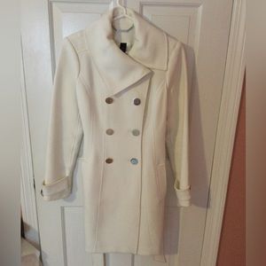 Beautiful, white pea coat - White House Black Market
